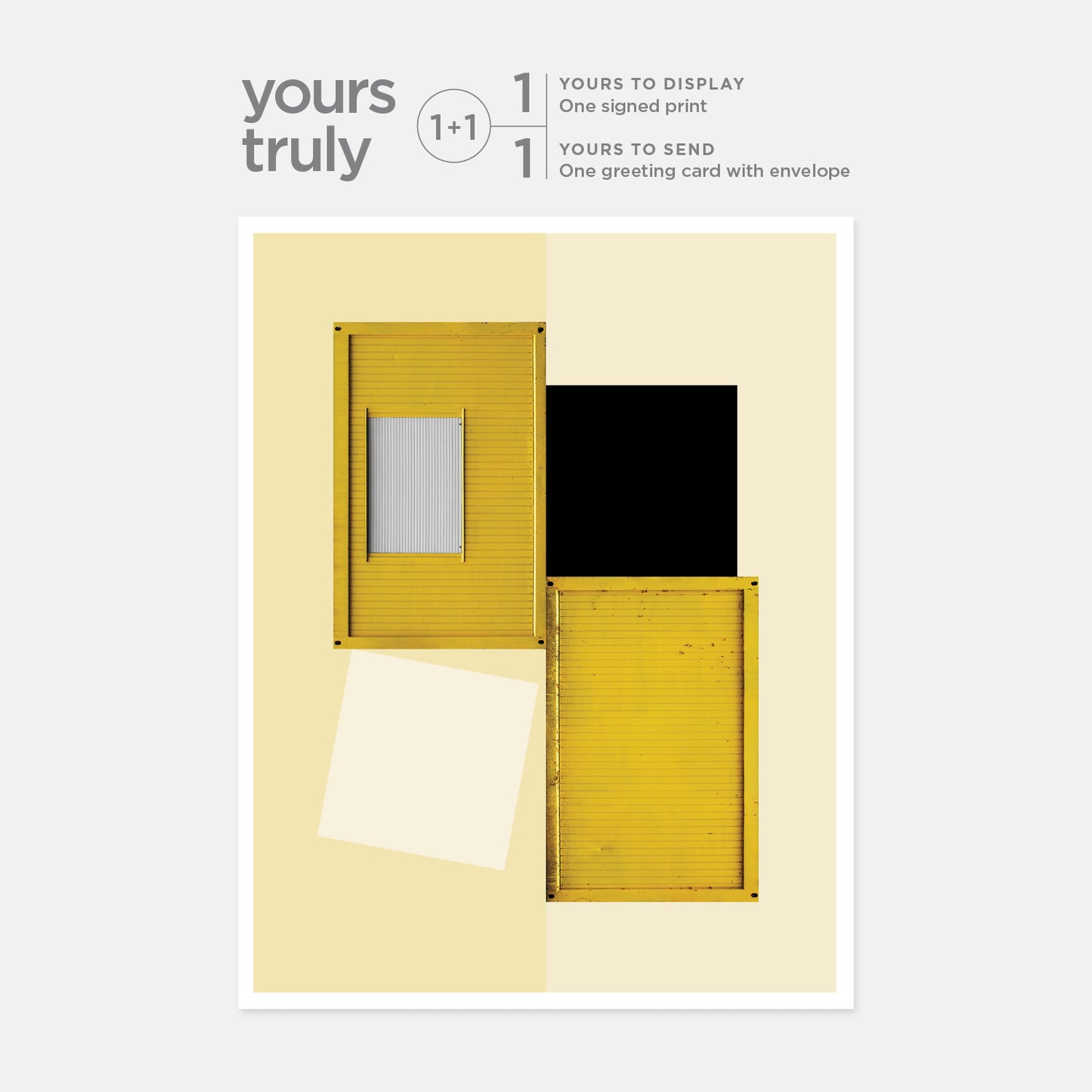 Artcard + Print - Lucerne Switzerland Yellow Toolshed