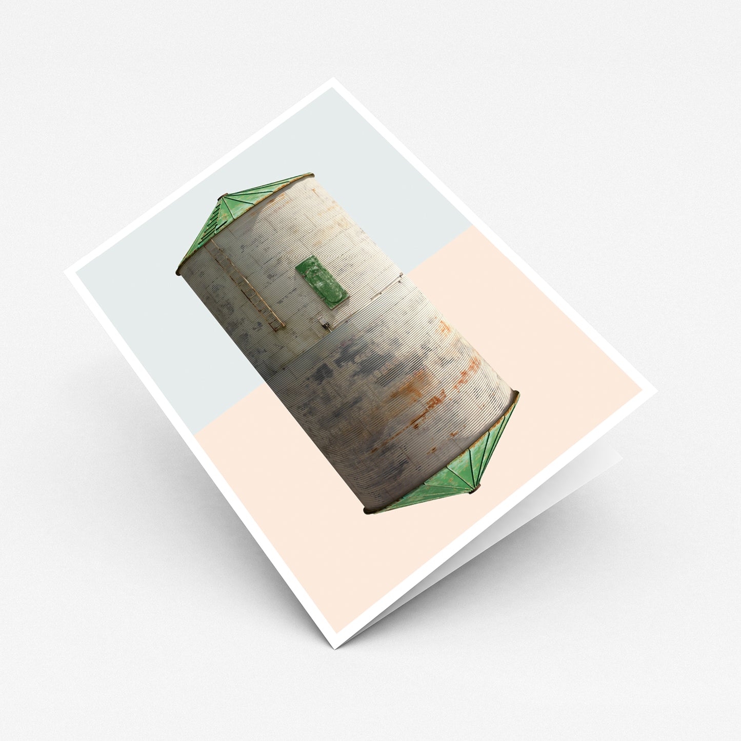 Artcard + Print - Ashmore Illinois Grain Bin